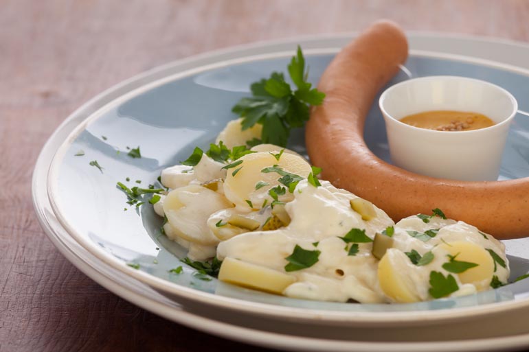 Kartoffelsalat Mit Würstchen Wieviel Pro Person